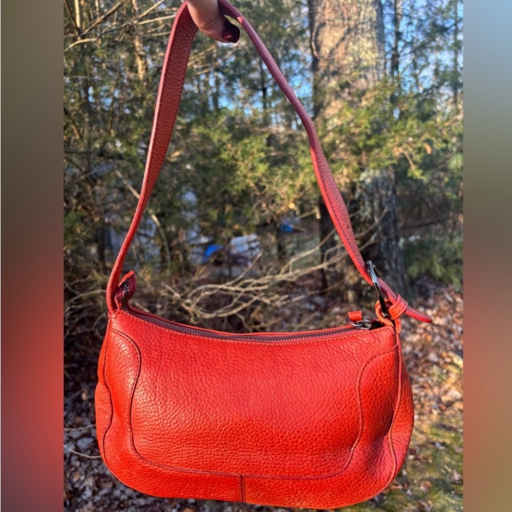 FURLA Red /orange Leather Shoulder Bag